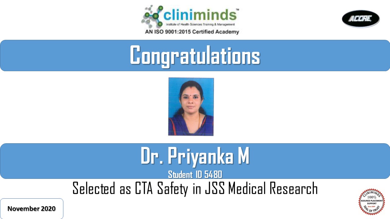 Cliniminds Drug Regulatory Affairs Placements